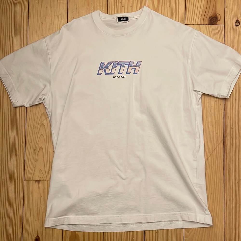 KITH Miami T shirt white graphic
